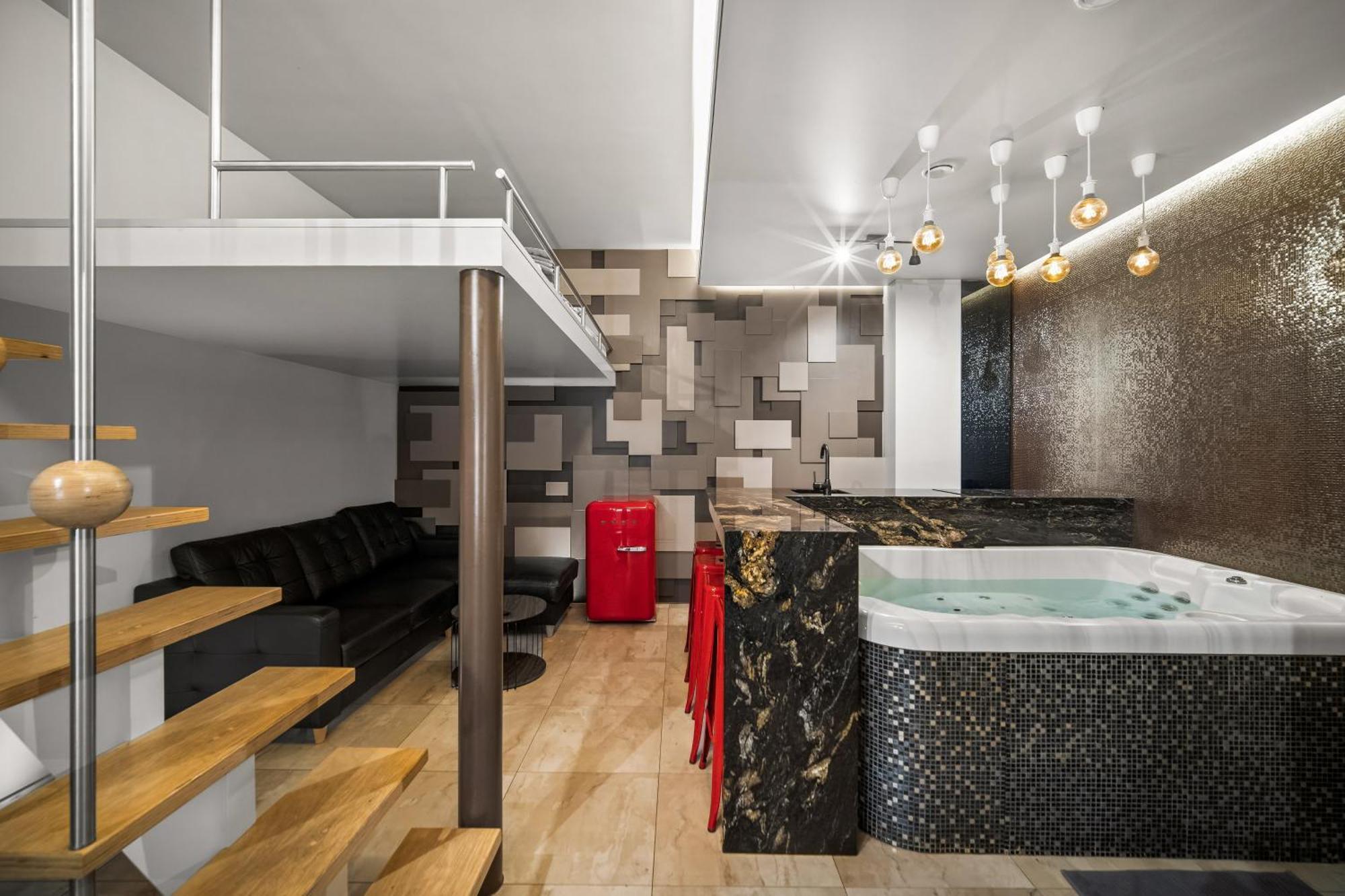 Secret Lounge - Cozy Studio With Sauna And Jacuzzi Vilna Exterior foto
